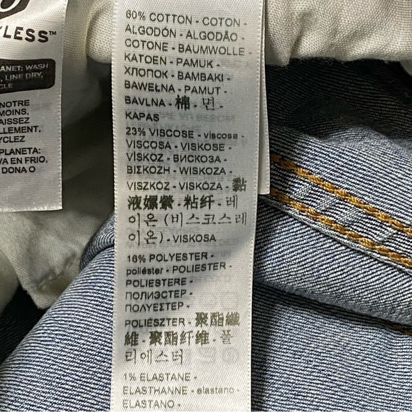 Levi’s Mid Length Denim Shorts 24 Medium Wash Blue Jean Casual Summer Classic - Picture 7 of 9